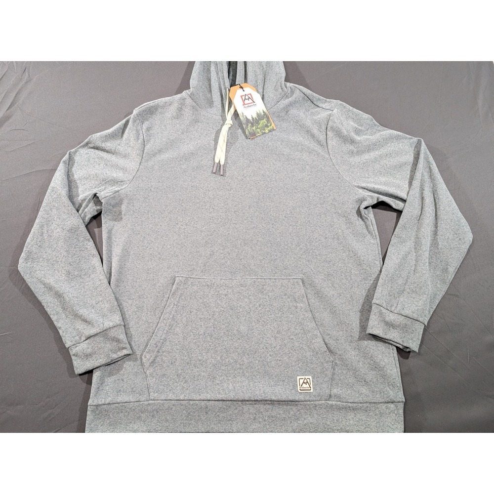 Avalanche Outdoor Supply Co Mens Relaxed Fit Heather Gray Hoodie MED CAM852D NWT